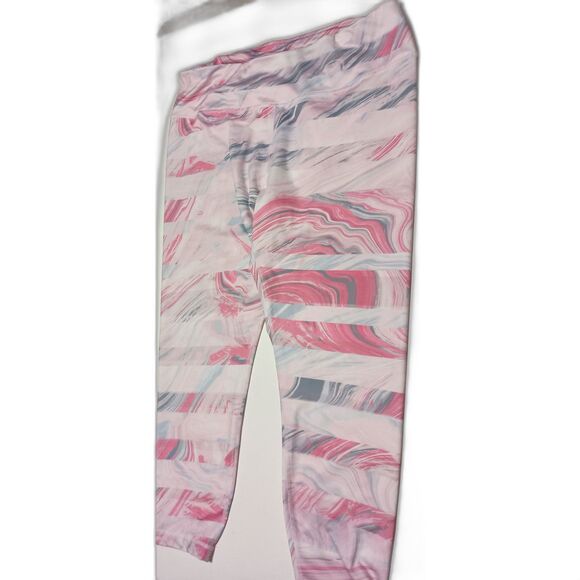 ZELOS: White/Pink/Grey Leggings, Size 2X - Picture 1 of 5